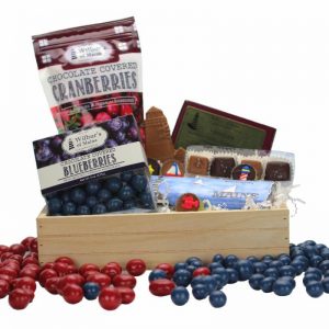 Small Maine Wooden Gift Basket